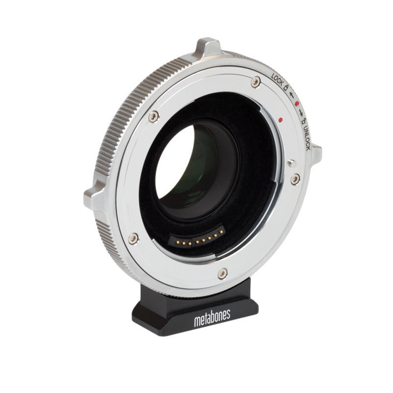 MB_SPEF-m43-BTB（レンズ側：Canon EF／ボディ側：BMPCC 4K）・Speed Booster XL 0.64x・T（フロック加工）・CINE（Positive Lock）・Metabones 4897050182499
